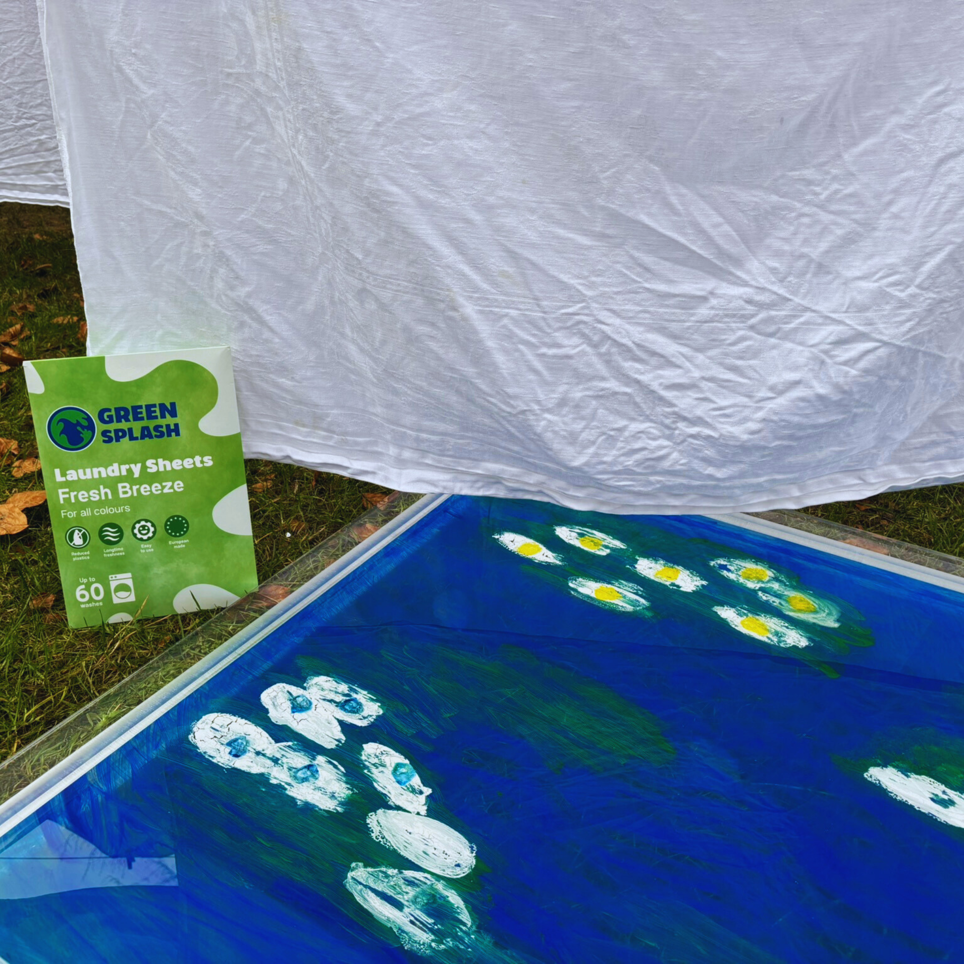 Fresh Breeze wasstrip op het gras