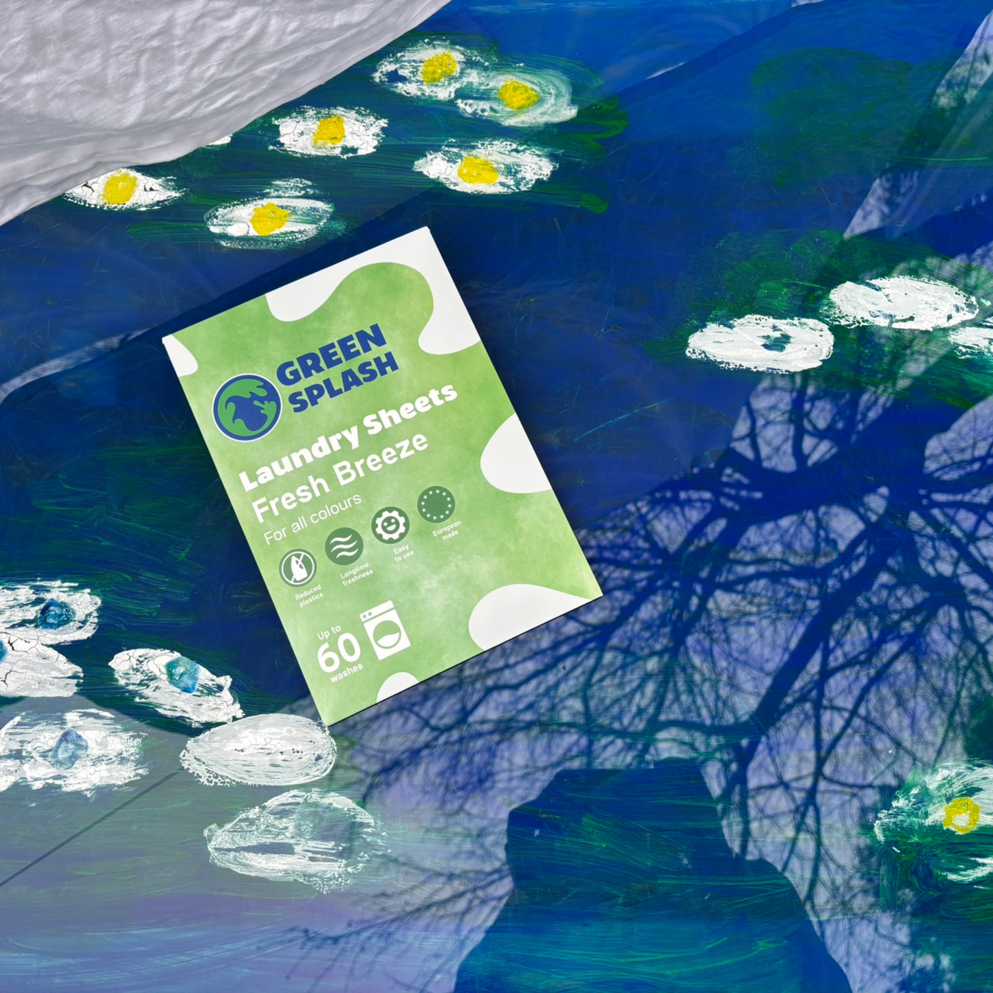 Wasstrips Fresh Breeze blauwe achtergrond