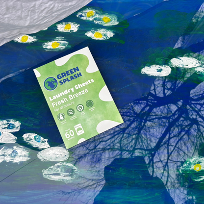 Wasstrips Fresh Breeze blauwe achtergrond