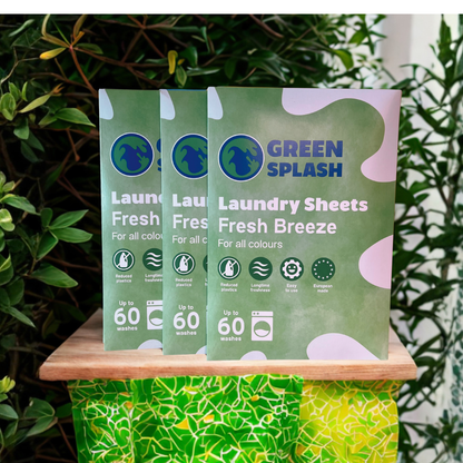 Fresh Breeze wasstrips op beeld tegen groene achtergrond