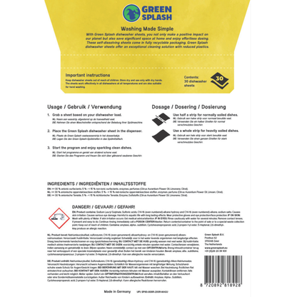 Vaatwasstrips - Achterkant doosje